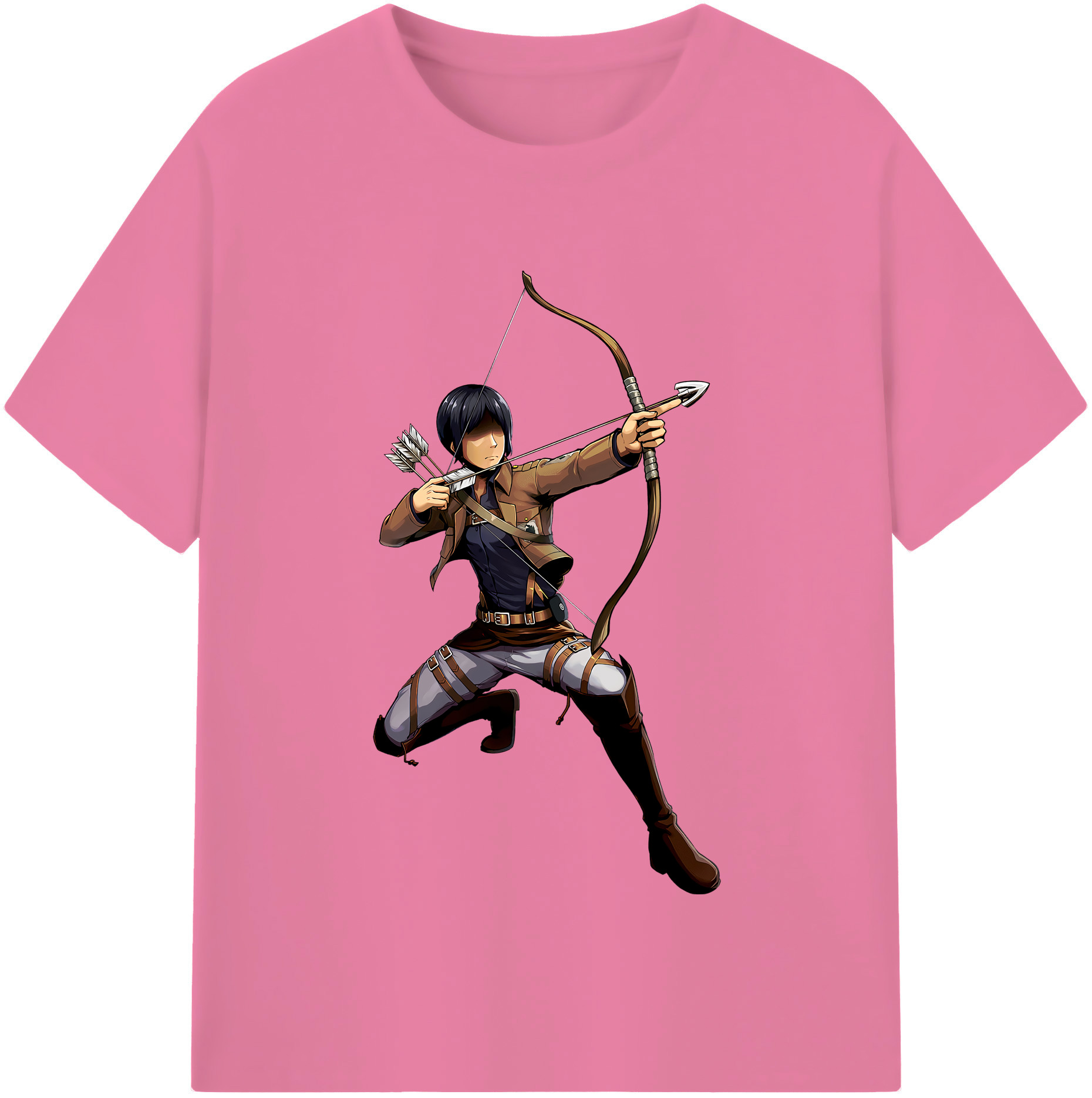 （画像用） 進撃の巨人 Attack on Titan 綿100％半袖Tシャツ（フロントプリント）